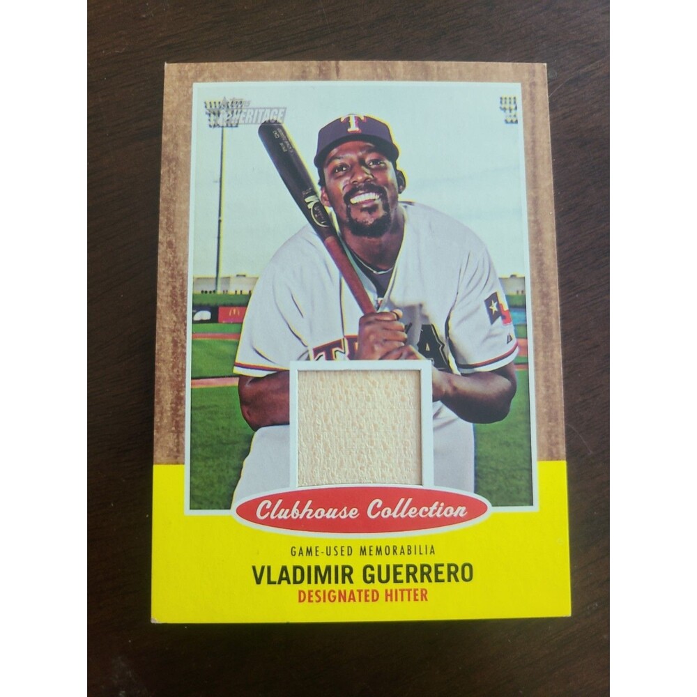 2011 Topps Heritage Clubhouse Collection Game Used Bat Vladimir Guerrero F28